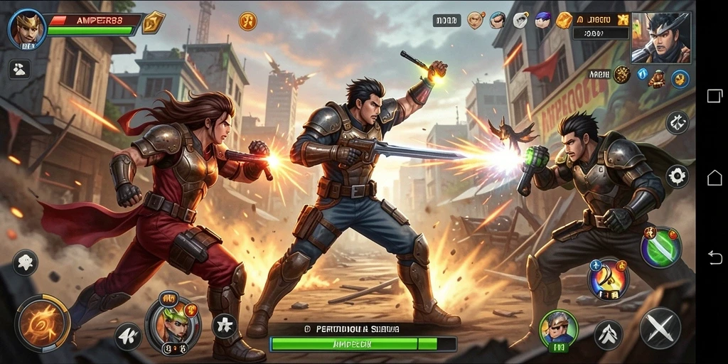 Gameplay seru AMPER88 yang penuh aksi dan tantangan.