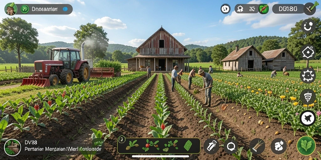 Gameplay menarik dari DV188 menunjukkan keseruan bertani.