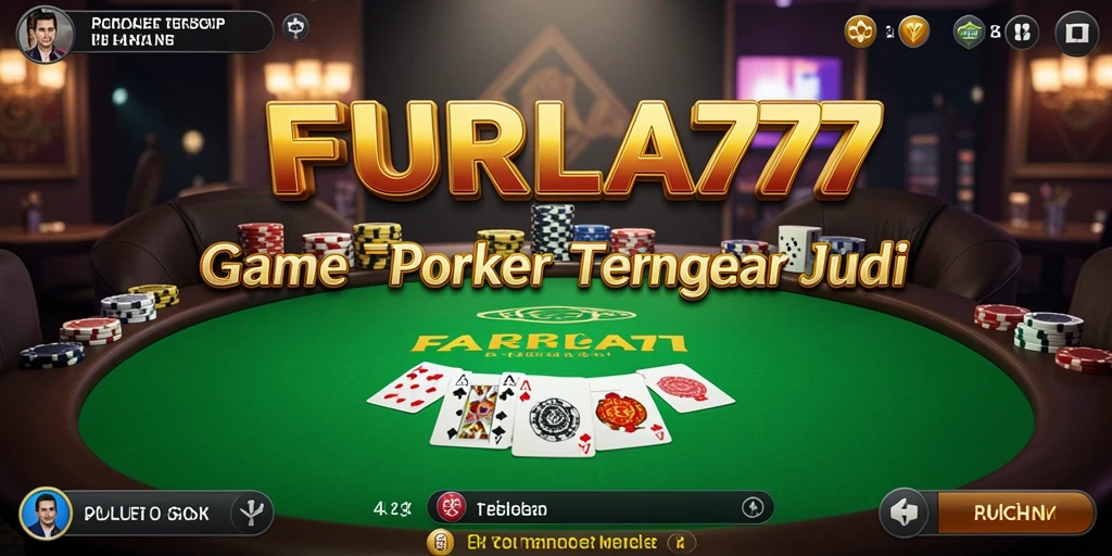 Screenshot gameplay FURLA77 menampilkan player beraksi dalam permainan Poker.