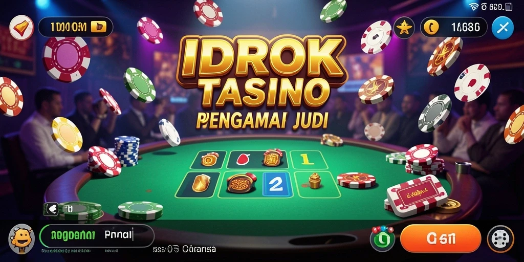Tampilan screenshot IDROK menunjukkan gameplay Kasino yang menegangkan dan interaktif.