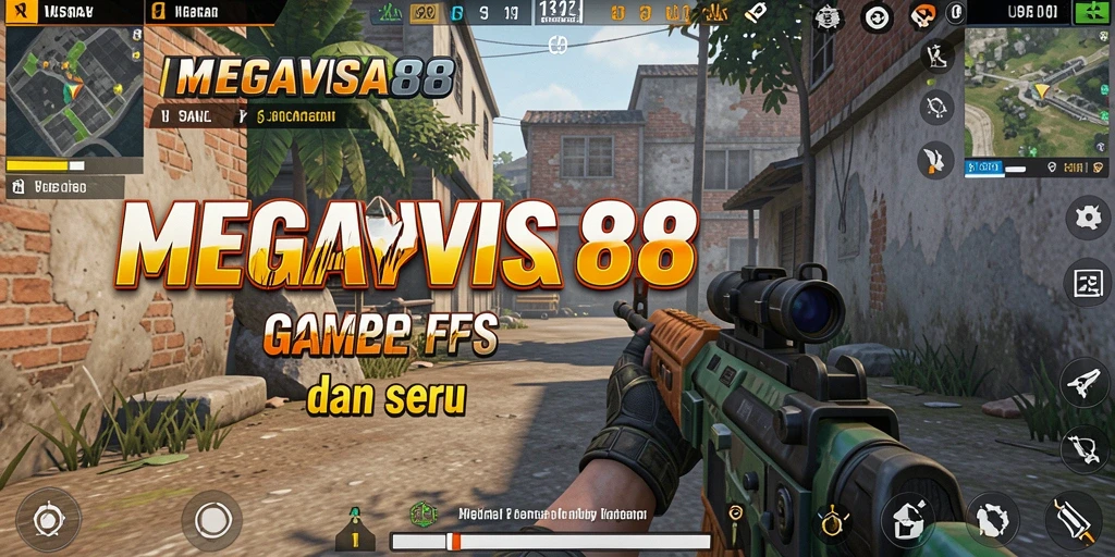 Screenshot utama MEGAVISA88 menunjukkan aksi tembak-menembak yang intens.