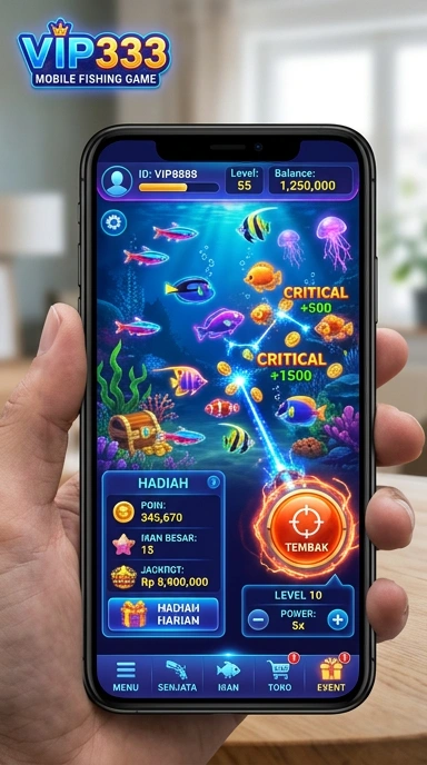 Tampilan antarmuka vip333 yang ramah pengguna.